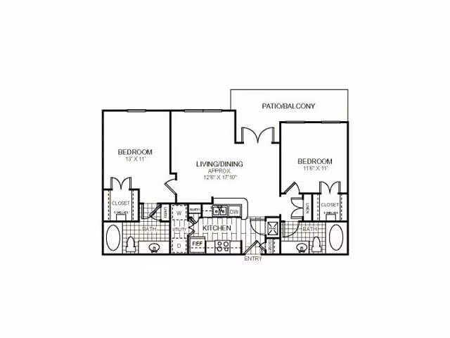 Unit 4305 1203 floor plan